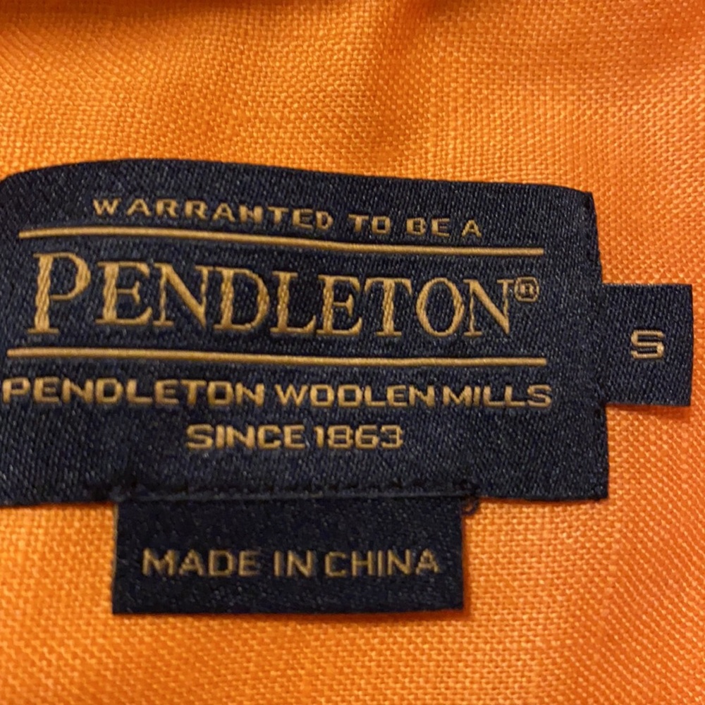 Orange Pendleton Button Up Shirt - image 2